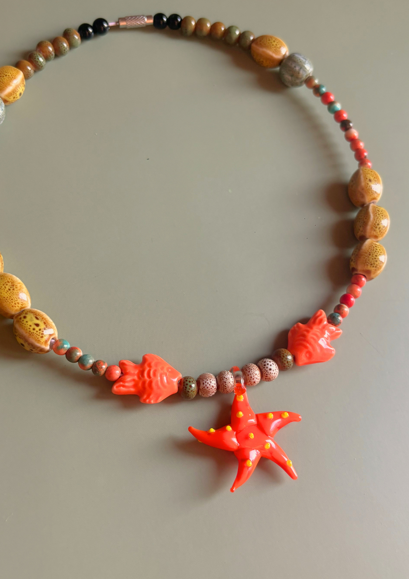Collar Estrella Naranja