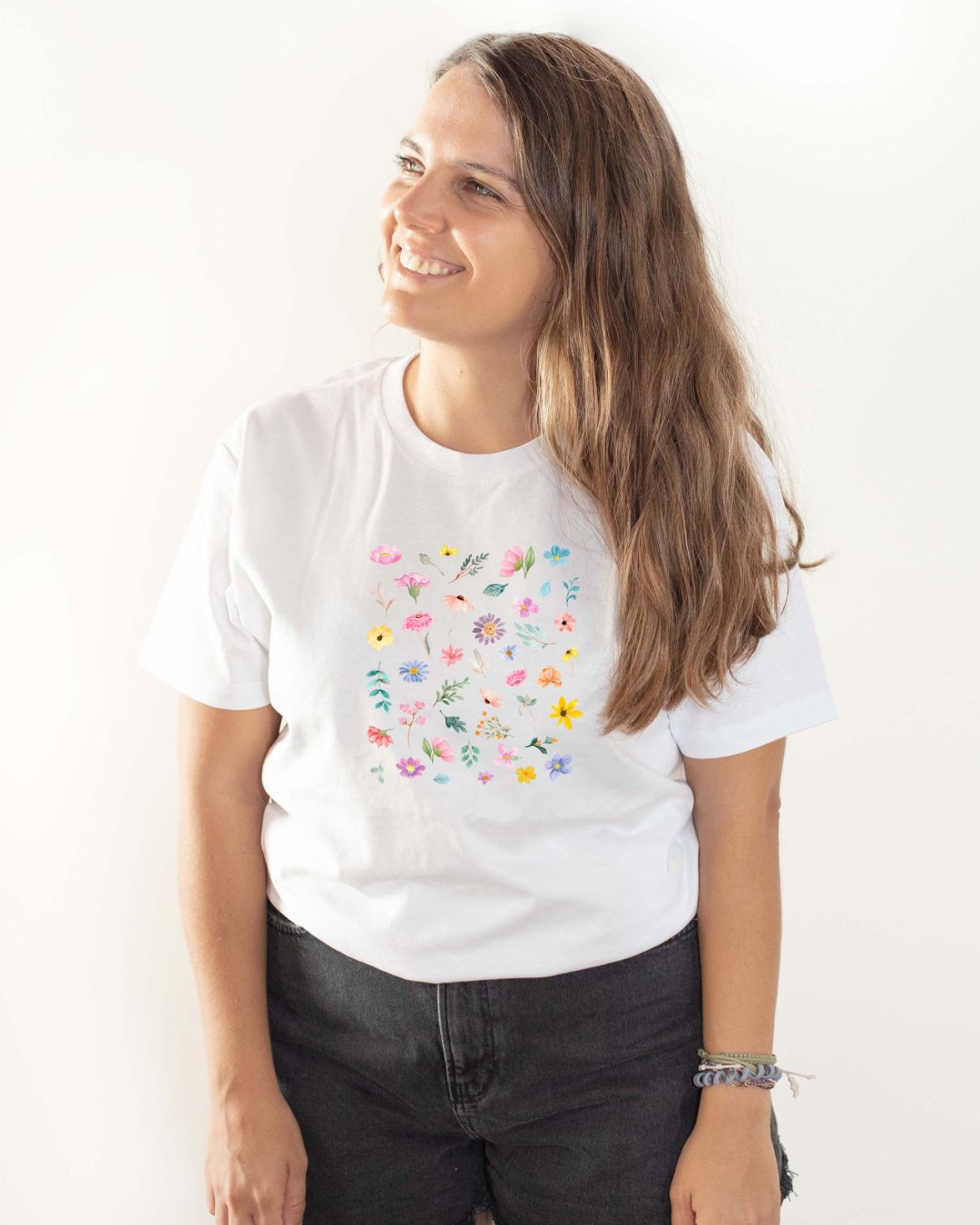 CAMISETA MOSAICO DE FLORES