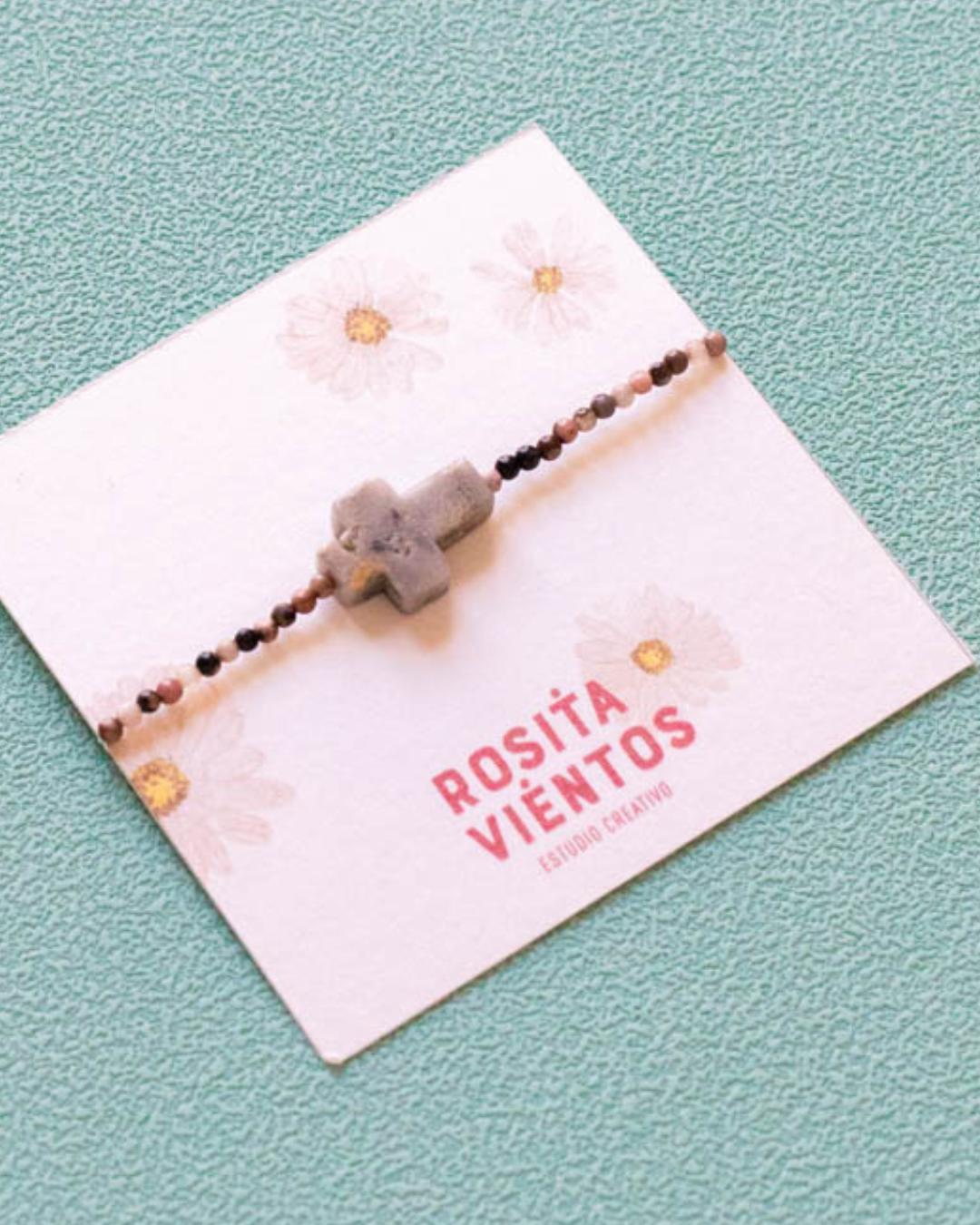 Pulsera Cruz Piedras