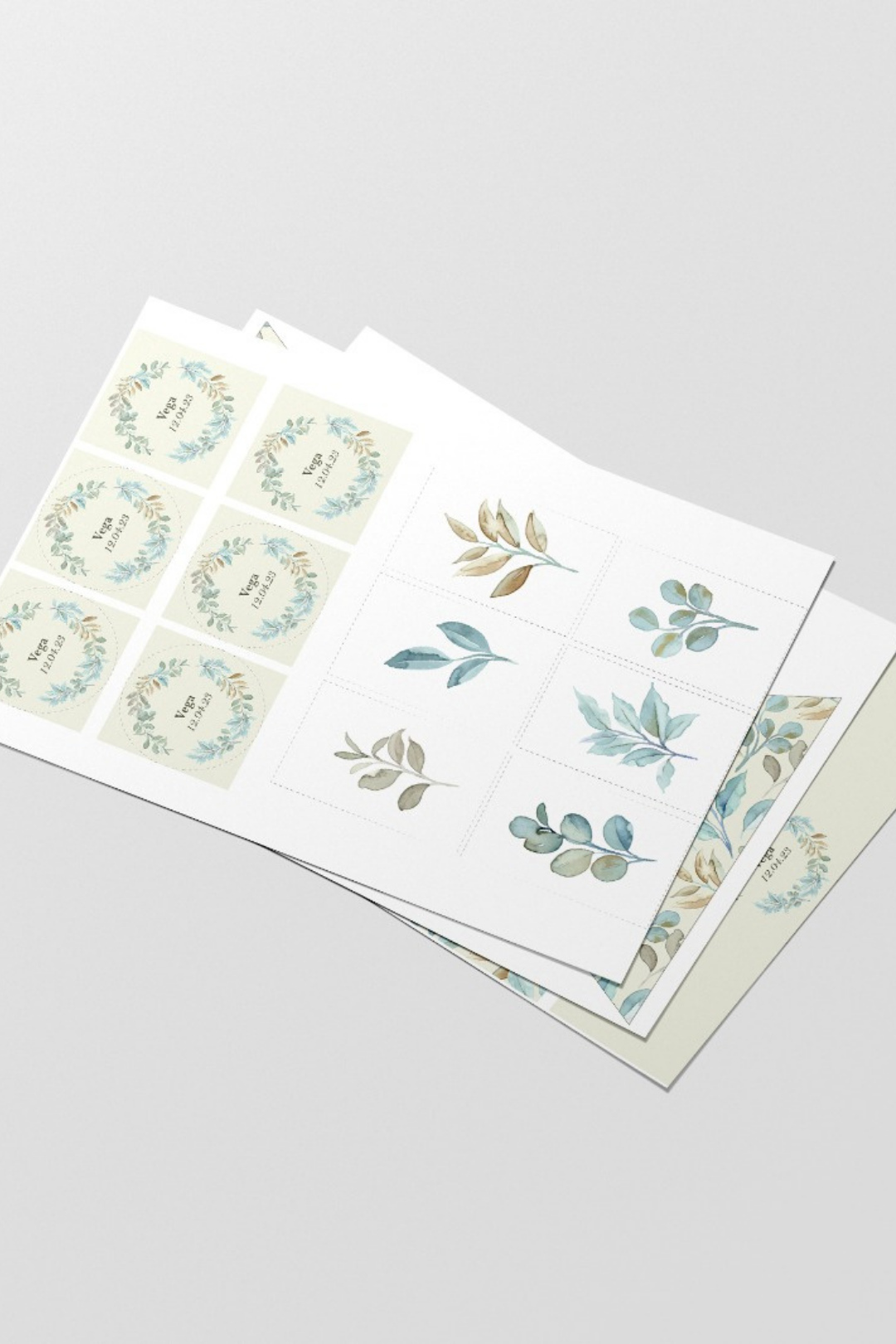 Pack papelería Comunión Personalizado Plantas (descargable)
