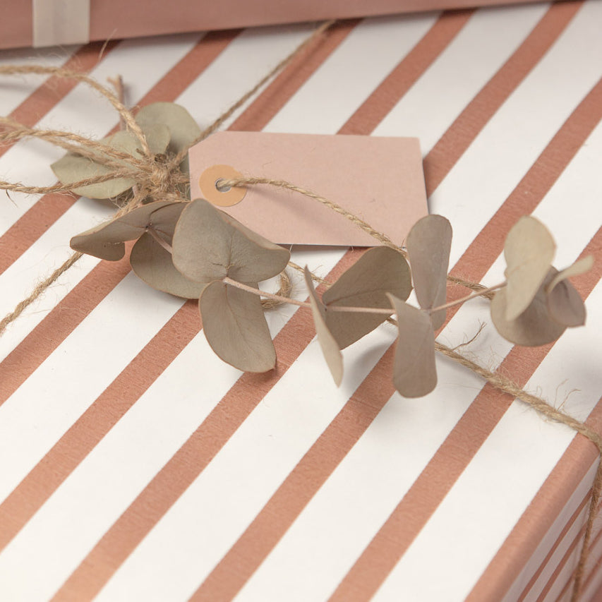 Papel Reversible Líneas Rosa Cobre