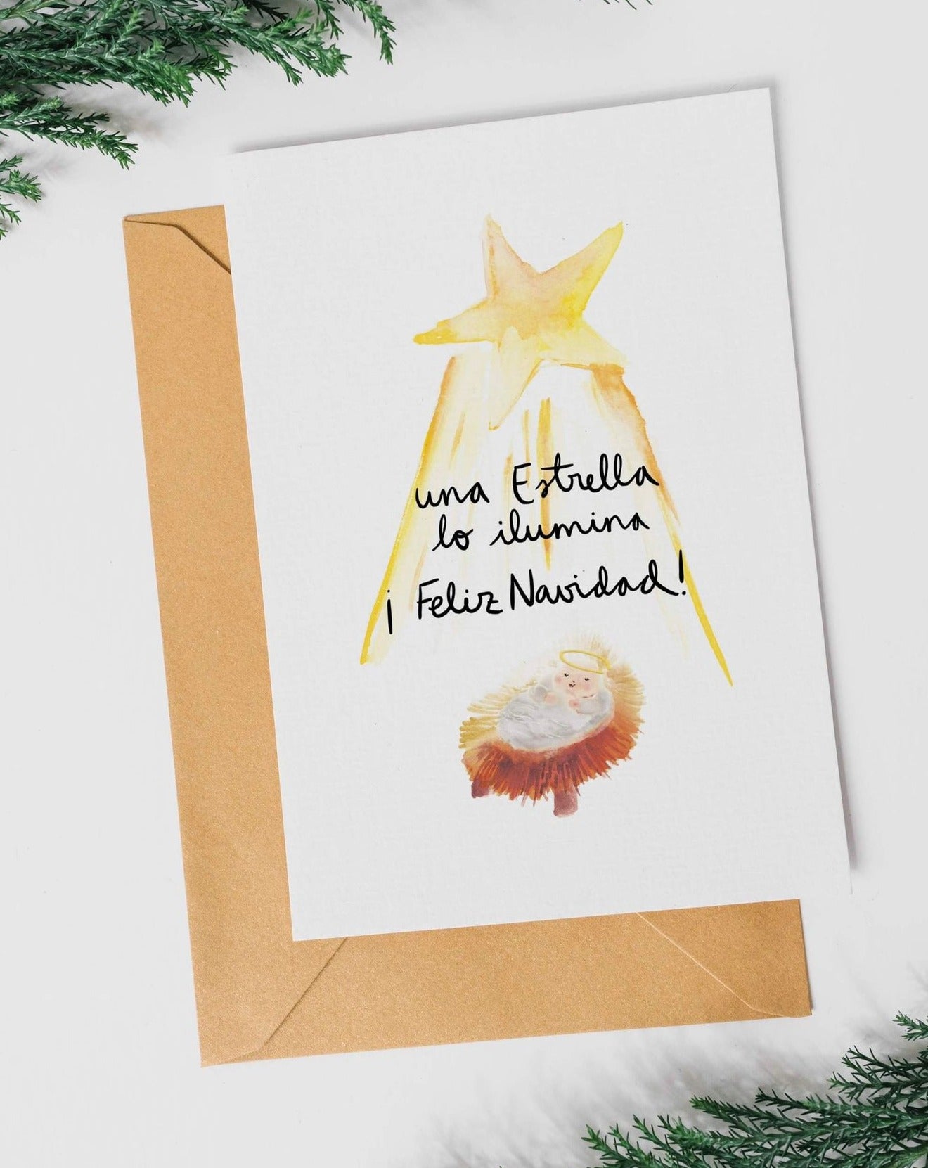 Postal Una estrella lo ilumina