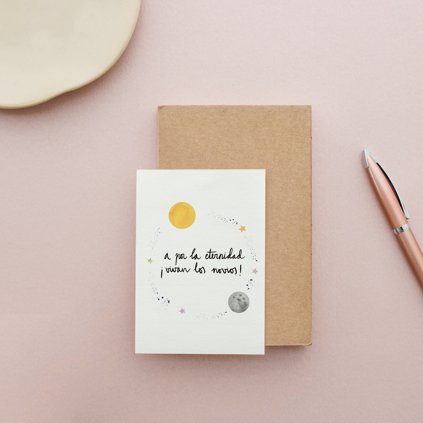 Postal Vivan Los Novios