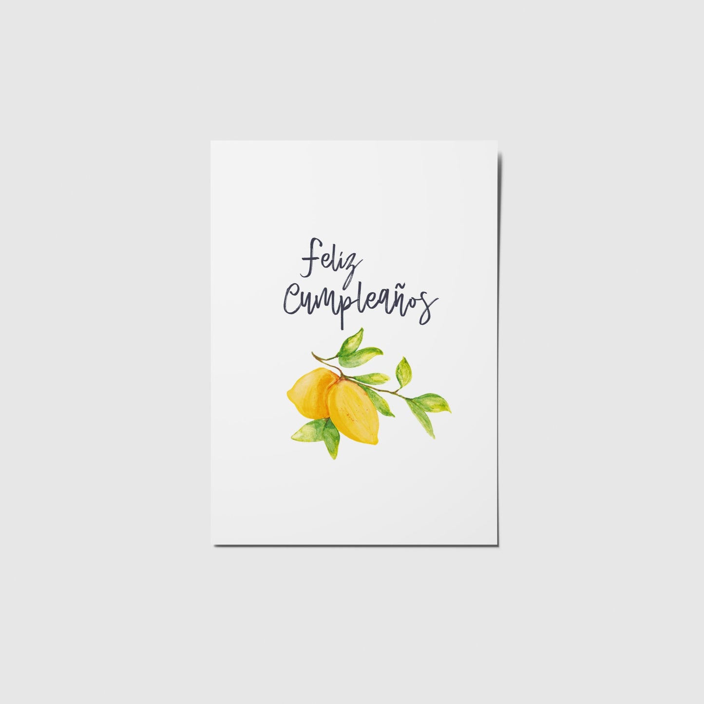 Postal Feliz Cumpleaños Limones