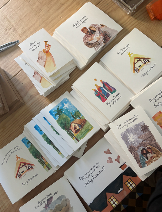 Salvemos la Tradición: Postales de Navidad Hechas a Mano en Acuarela desde Valencia