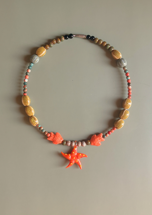 Collar Estrella Naranja