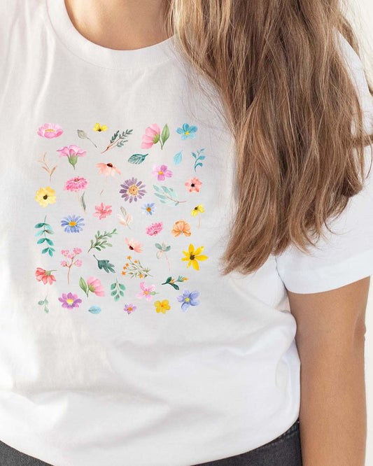 CAMISETA MOSAICO DE FLORES