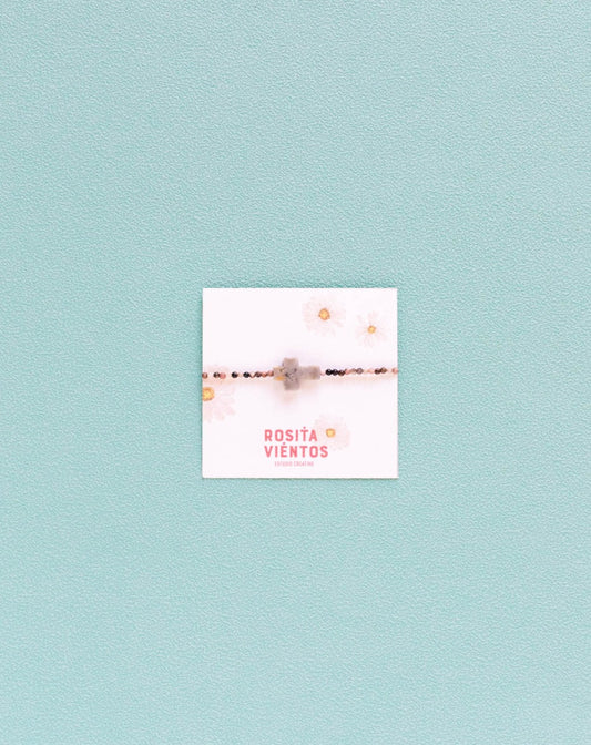 Pulsera Cruz Piedras