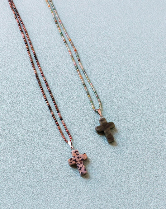 Colgante Cruz Piedras