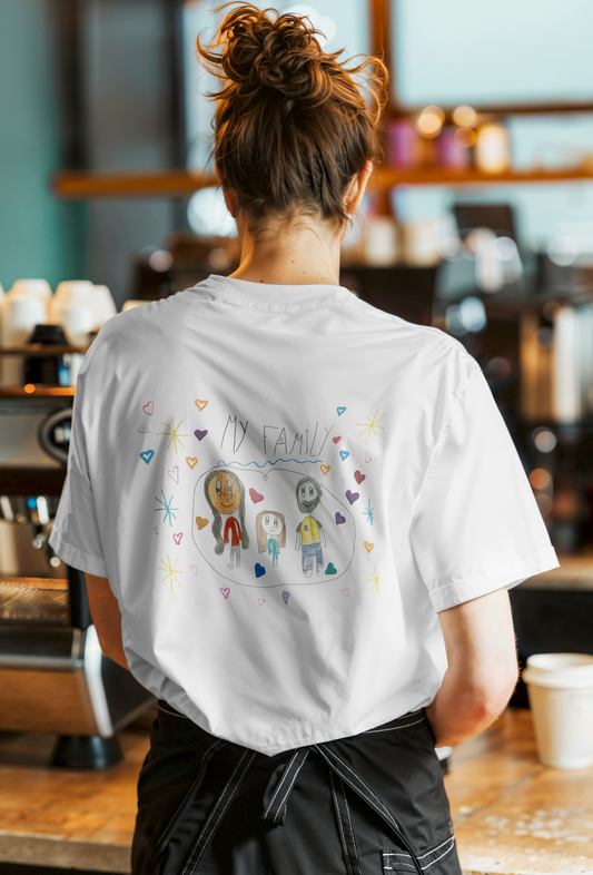 Regalo Día de la Madre – Camiseta personalizada con el dibujo de tu hijo