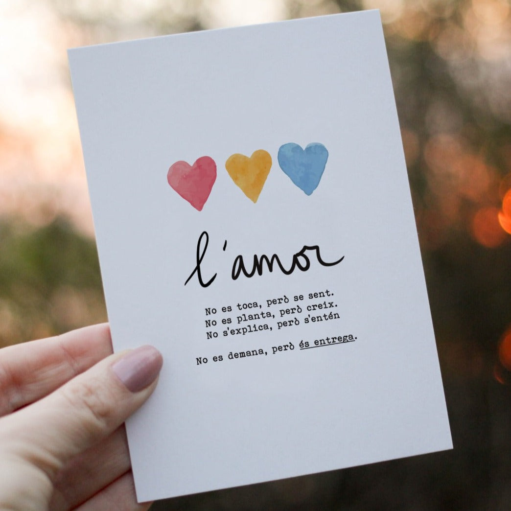 Postal Amor Valencià