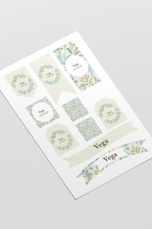 Pack papelería Comunión Personalizado Plantas (descargable)