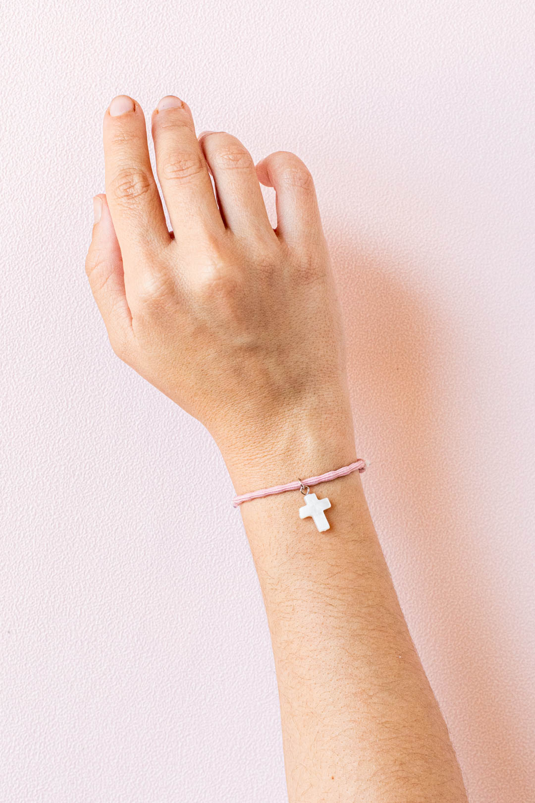 Pulsera Regalo Invitados Cruz Piedra