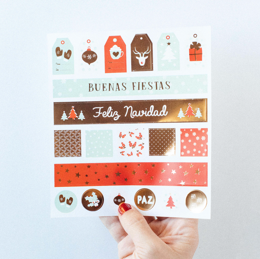 Pegatinas Navidad Paz