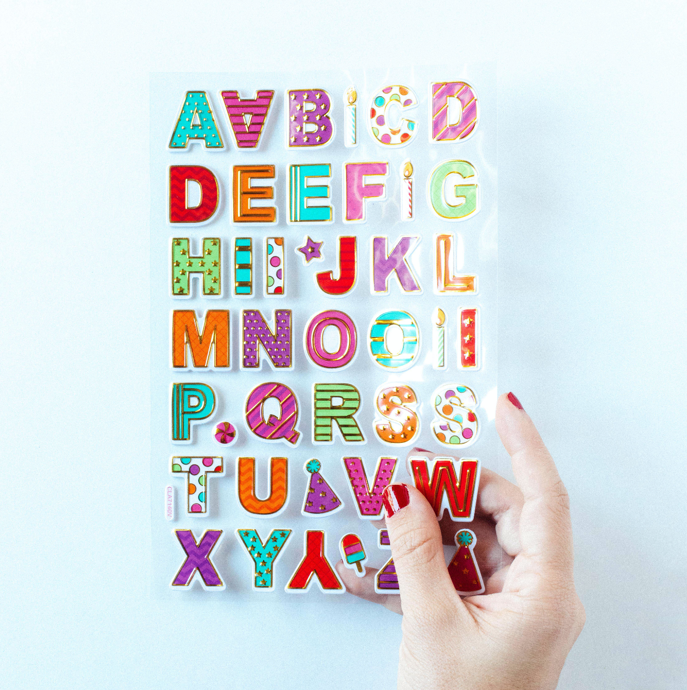 Pegatinas Letras Colores