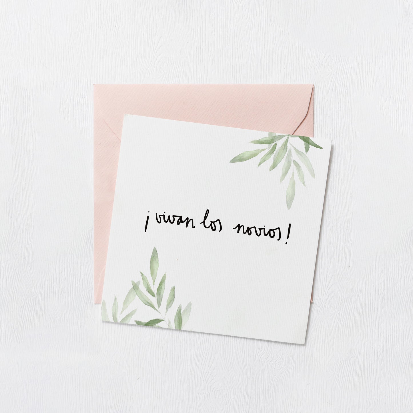 Postal Vivan los novios